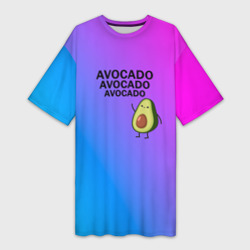Платье-футболка 3D Авокадо