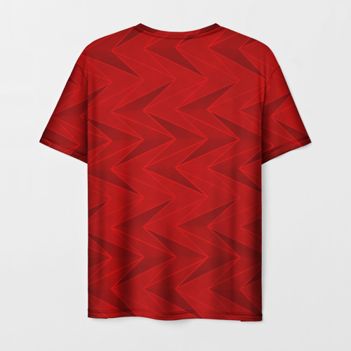 Мужская футболка 3D с принтом Arsenal 20-21 - домашняя, вид сзади #1