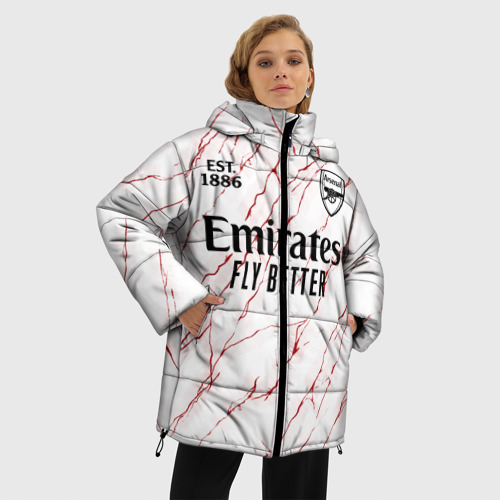 Женская зимняя куртка Oversize Arsenal 20-21 - гостевая, цвет светло-серый - фото 3