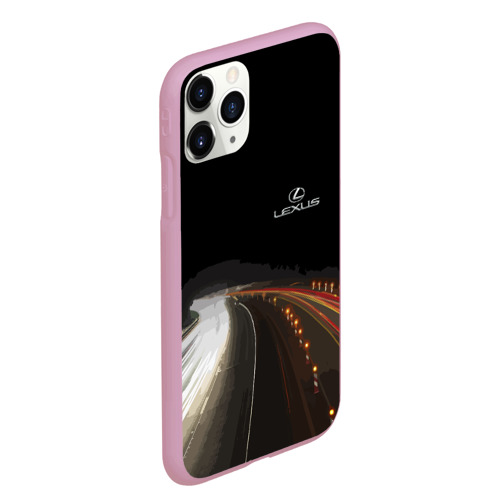 Чехол для iPhone 11 Pro Max матовый Night route, цвет розовый - фото 3