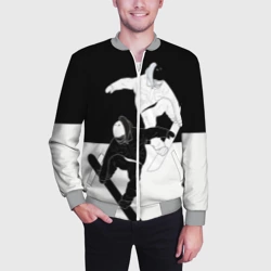 Мужской бомбер 3D Сноубордисты - фото 2