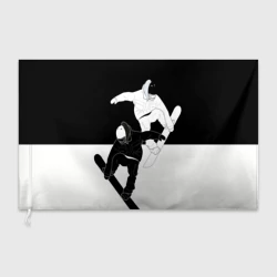 Флаг 3D Сноубордисты