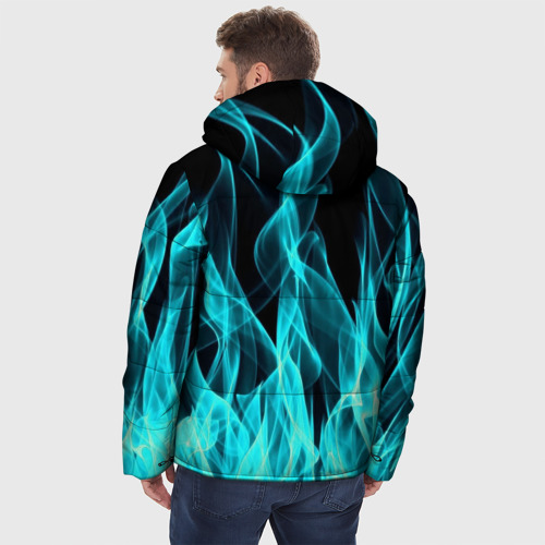 Мужская зимняя куртка 3D с принтом ASSASSIN'S CREED VALHALLA, вид сзади #2