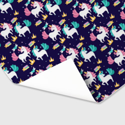 Бумага для упаковки 3D Unicorn pattern - фото 2