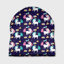 Шапка 3D Unicorn pattern