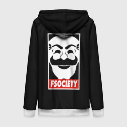 Женская толстовка 3D на молнии Mr Robot fsociety хакеры анонимусы