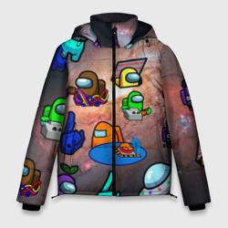 Мужская зимняя куртка 3D Among Us Чёрная дыра