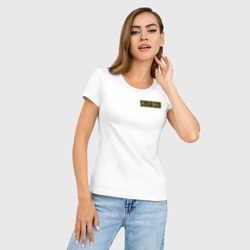Женская футболка хлопок Slim Группа крови 3+ - фото 2