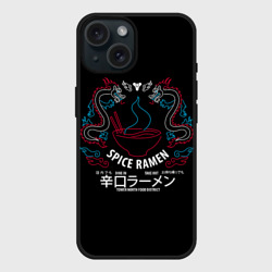 Чехол силиконовый для Apple iPhone 15 матовый Destiny 2 spice ramen