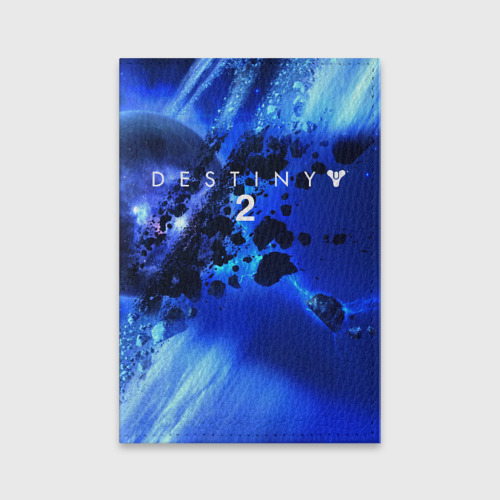Обложка для паспорта матовая кожа Destiny 2, цвет зеленый