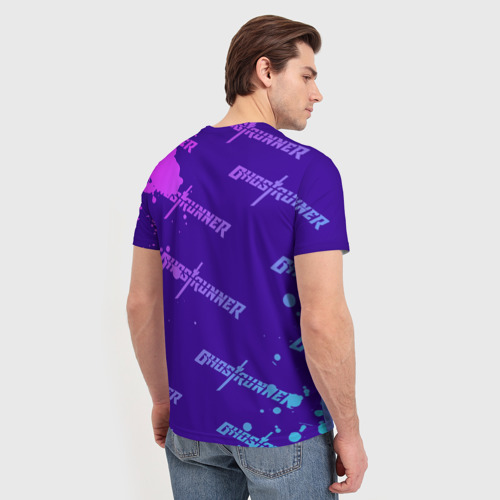 Мужская футболка 3D Ghostrunner узор, цвет 3D печать - фото 4