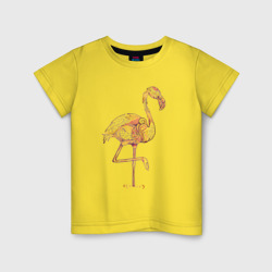 Детская футболка хлопок Узорчатый фламинго