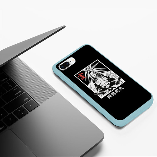 Чехол для iPhone 7Plus/8 Plus матовый Дух Амидамару, цвет мятный - фото 5