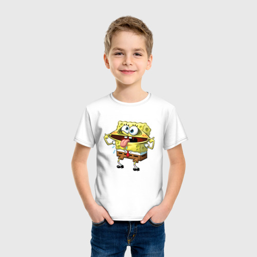 Детская футболка хлопок Губка Боб - фото 3