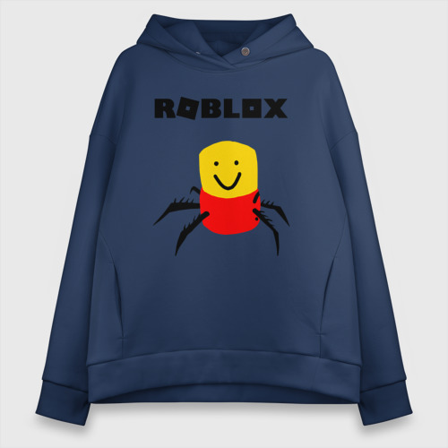 Женское худи Oversize хлопок Roblox, цвет темно-синий