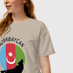 Женская футболка хлопок Oversize Азербайджан - фото 2