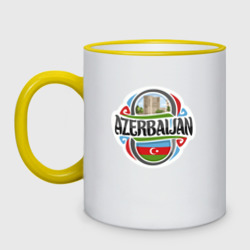 Кружка двухцветная Азербайджан