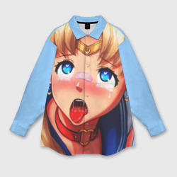 Мужская рубашка oversize 3D Sailor moon ahegao