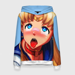 Женская толстовка 3D Sailor moon ahegao