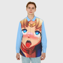 Мужская рубашка oversize 3D Sailor moon ahegao - фото 2