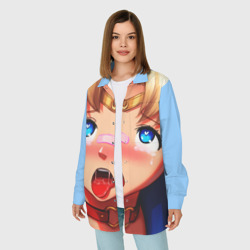 Женская рубашка oversize 3D Sailor moon ahegao - фото 2