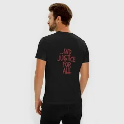 Мужская футболка хлопок Slim And Justice For All Metallica - фото 4