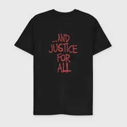 Мужская футболка хлопок Slim And Justice For All Metallica - фото 2