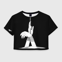 Женская футболка Crop-top 3D Связанные руки эстетика