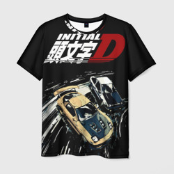 Мужская футболка 3D Initial D две машины