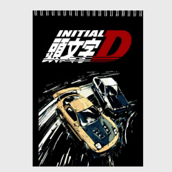 Скетчбук Initial D две машины