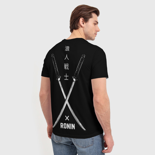 Мужская футболка 3D с принтом Ronin, вид сзади #2