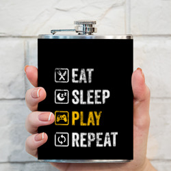 Фляга Eat. Sleep. Play. Repeat - фото 2