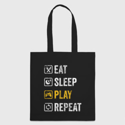 Шоппер 3D Eat. Sleep. Play. Repeat