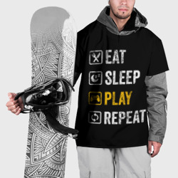 Накидка на куртку 3D Eat. Sleep. Play. Repeat