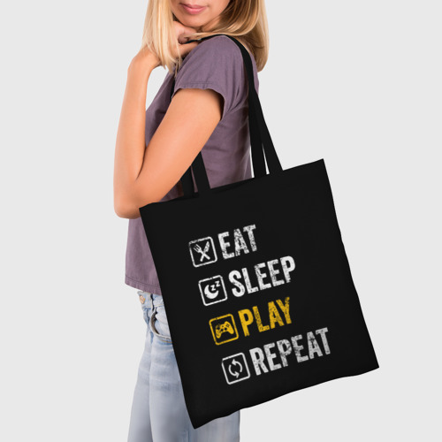 Шоппер 3D Eat. Sleep. Play. Repeat - фото 3