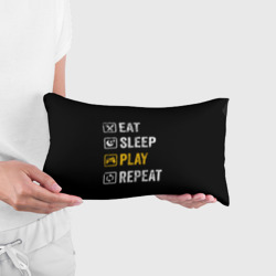 Подушка 3D антистресс Eat. Sleep. Play. Repeat - фото 2