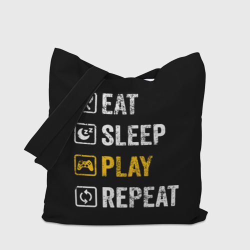 Шоппер 3D Eat. Sleep. Play. Repeat - фото 4