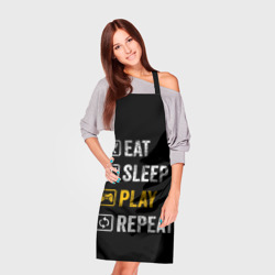 Фартук 3D Eat. Sleep. Play. Repeat - фото 2