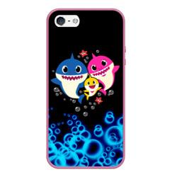 Чехол для iPhone 5/5S матовый Baby Shark