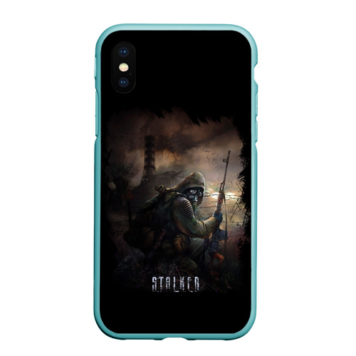 Чехол для iPhone XS Max матовый S.T.A.L.K.E.R, цвет мятный