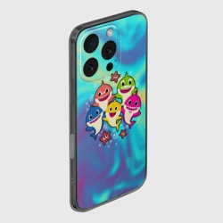 Чехол для iPhone 16 Pro силиконовый с защитой камеры Baby Shark - фото 2
