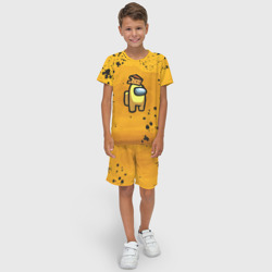 Детский костюм с шортами 3D Among Us Cheese - фото 2