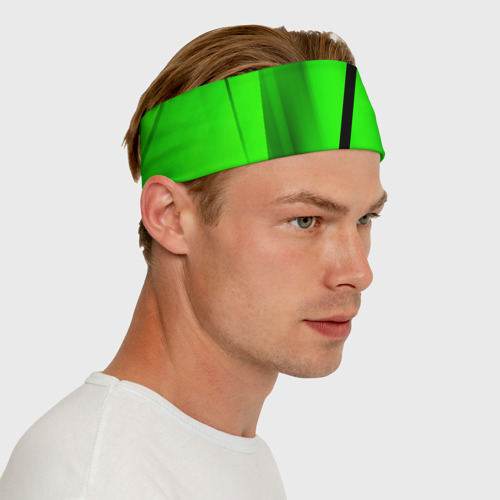 Повязка на голову 3D Зеленый неон - фото 6