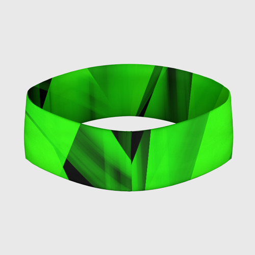 Повязка на голову 3D Зеленый неон - фото 2