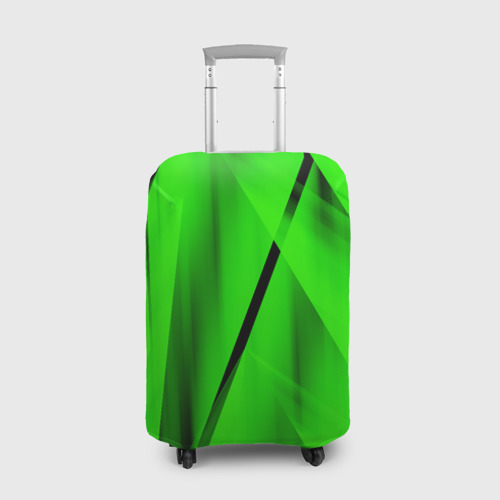 Чехол для чемодана 3D Зеленый неон