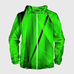 Мужская ветровка 3D Зеленый неон