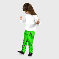 Детские брюки 3D Зеленый неон - фото 2