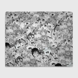 Плед 3D Ahegao monochrome паттерн