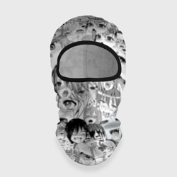 Балаклава 3D Ahegao monochrome паттерн