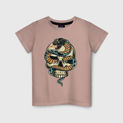 Детская футболка хлопок Snake & Skull